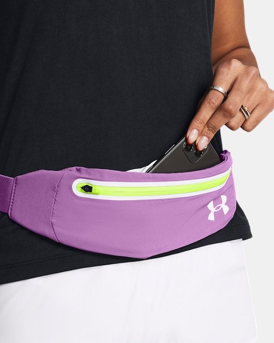 UA Flex Speedpocket Run Belt in Purple image number 5